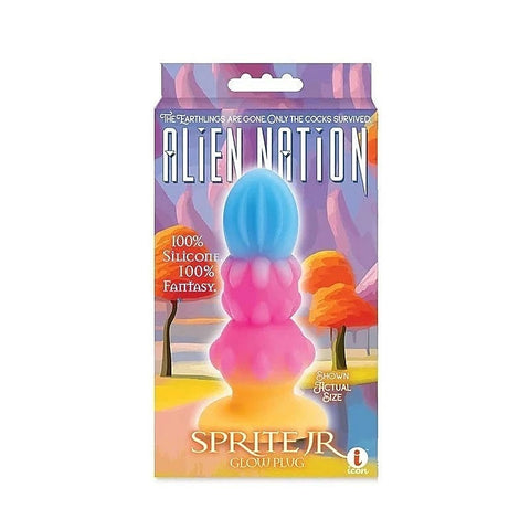 Glow-in-Dark Alien Pleasure Anal Plug by Icon Brands