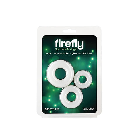 Firefly 3pc Bubble Men's Cock Rings Set by NS Novelties