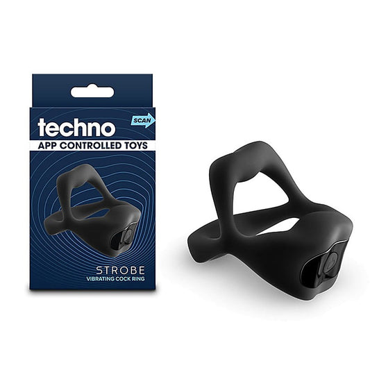 Techno Strobe Rechargeable Silicone Cock Ring