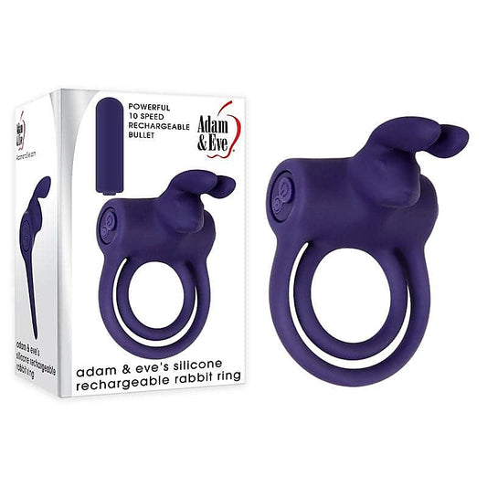 Silicone Rechargeable Pleasure C-Ring by Adam & Eve Sextoys