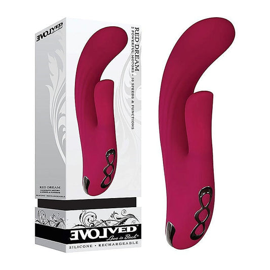 Red Dream Silicone Vibrator by Evolved