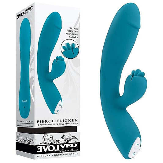 Fierce Flicker Silicone Vibrator by Evolved