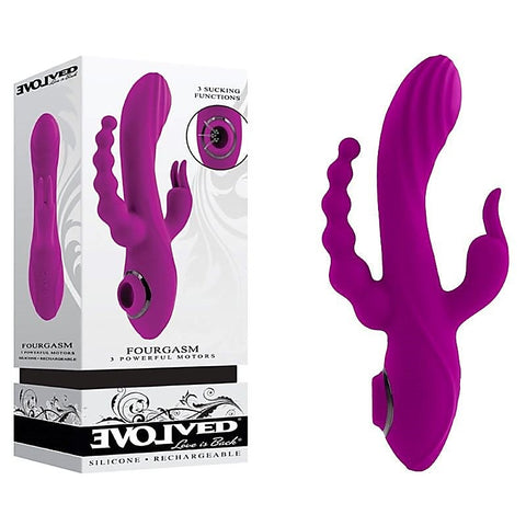 Fourgasm Silicone Vibrator by Evolved