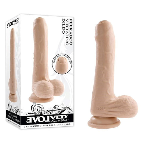 Peek A Boo Vibrating Dildo by Evolved