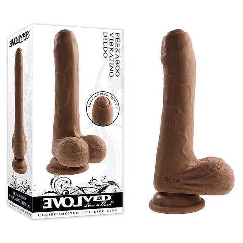 Peek A Boo Vibrating Dildo by Evolved