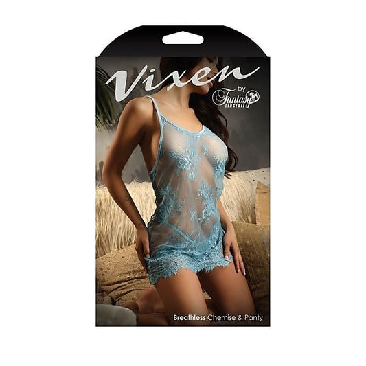 Vixen Breathless Lace Chemise & Panty by Fantasy Lingerie