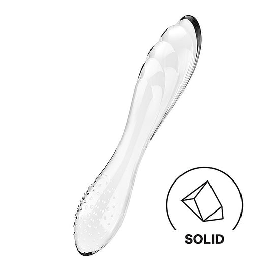 Dazzling Crystal 1 G Spot Glass Dildo by Satisfyer