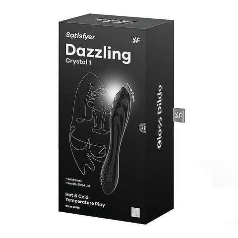 Dazzling Crystal 1 G Spot Glass Dildo by Satisfyer