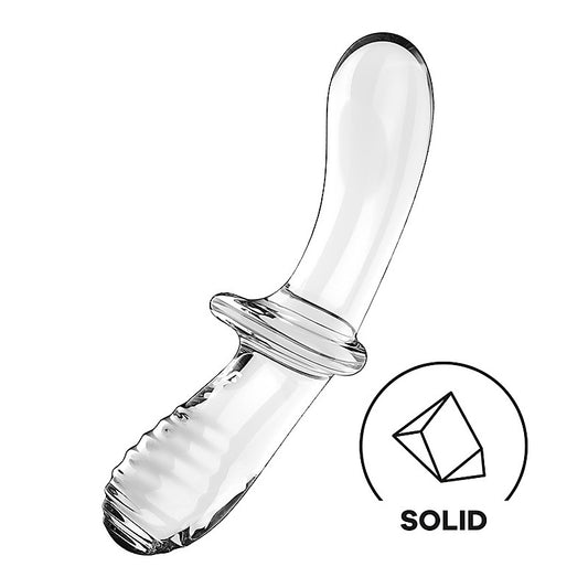 Double Crystal Anal and Vaginal Glass Dildo by Satisfyer