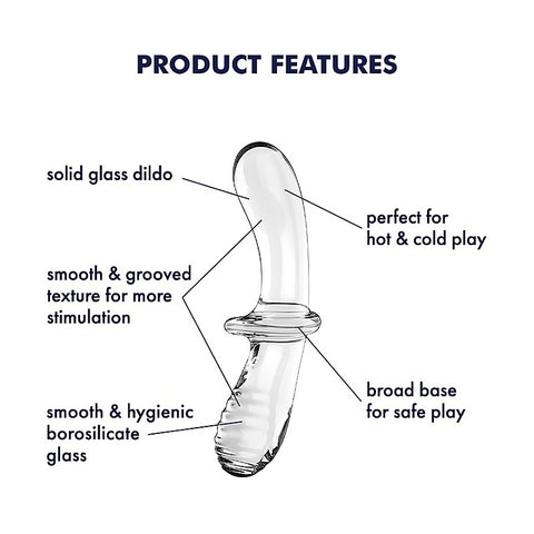 Double Crystal Anal and Vaginal Glass Dildo by Satisfyer