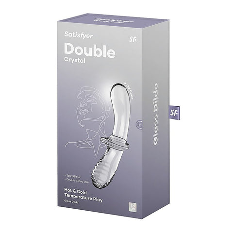 Double Crystal Anal and Vaginal Glass Dildo by Satisfyer