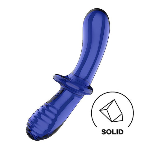 Double Crystal Anal and Vaginal Glass Dildo by Satisfyer