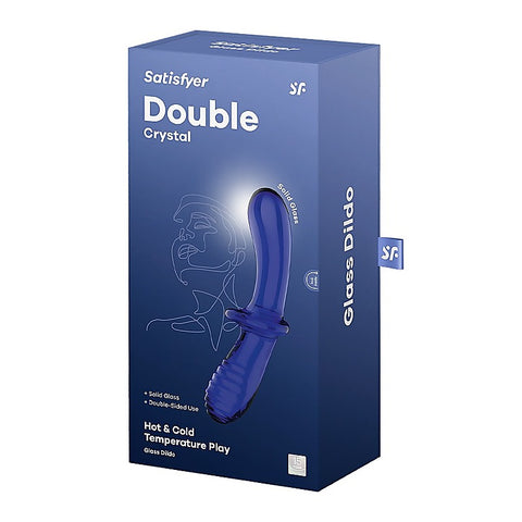 Double Crystal Anal and Vaginal Glass Dildo by Satisfyer