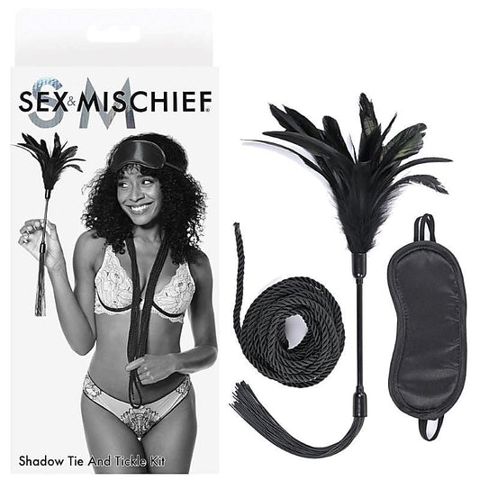 S&M Shadow Tie and Tickle Kit by Sportsheets