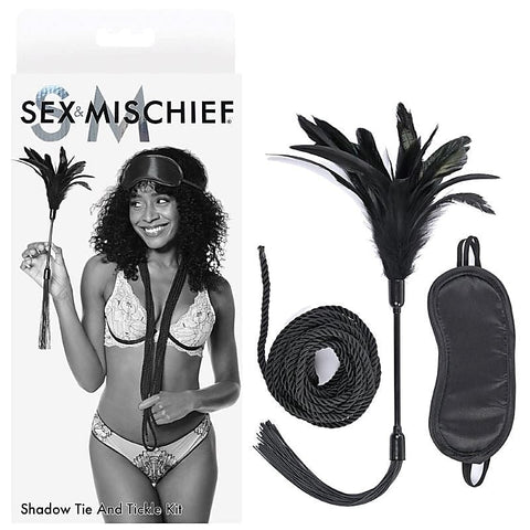 S&M Shadow Tie and Tickle Kit by Sportsheets