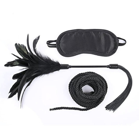 S&M Shadow Tie and Tickle Kit by Sportsheets