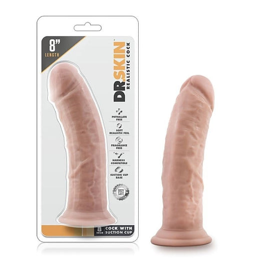 Dr. Skin's Delightful 8-Inch Cock + Suction Cup