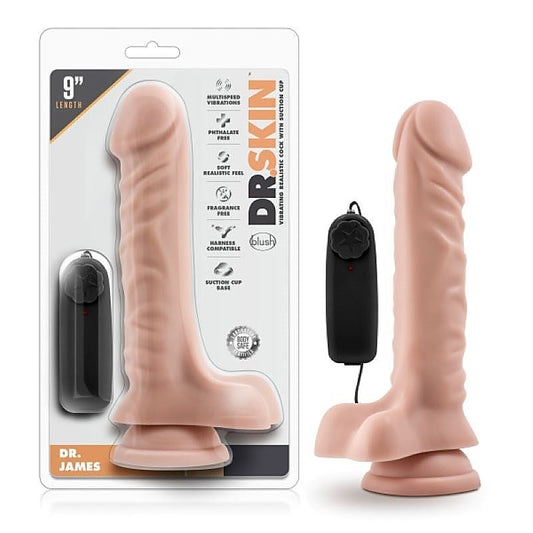 Dr. James 9 Inch Vibrating Pleasure Toy by Blush Novelties