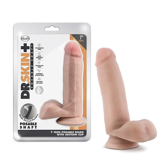 Dr. Skin Plus 7 Inch Poseable Dildo by Blush Novelties