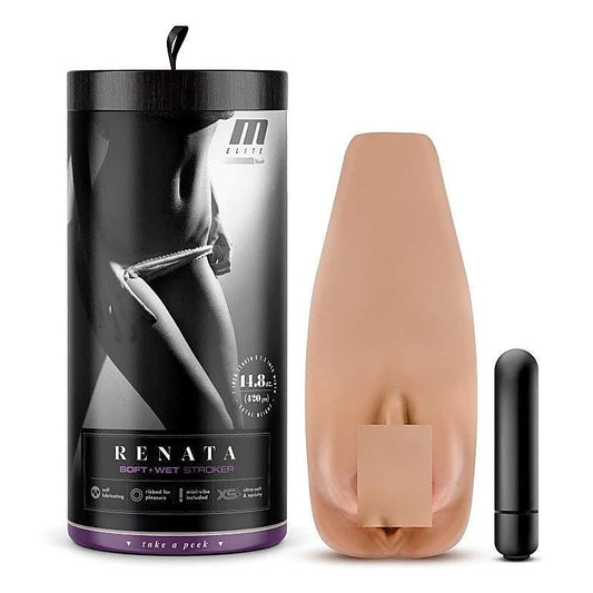 Renata M Elite Soft and Wet Vibrating Stroker