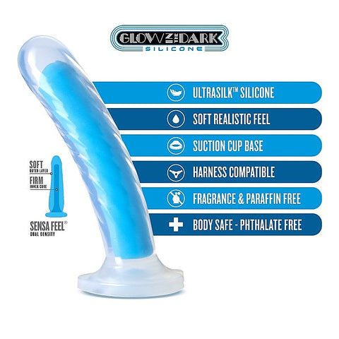 Neo Elite Glow Tao 7 Inch Dildo by Blush Novelties