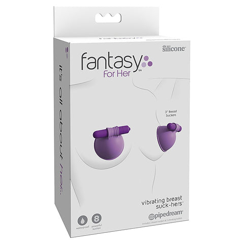 Fantasy For Her Vibrating Breast Suck-Hers Clamps