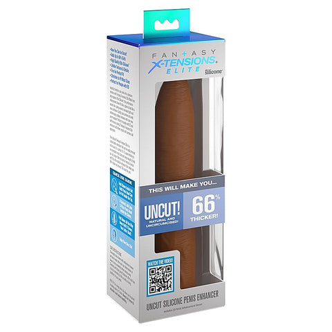 Fantasy X-Tensions Elite Uncut Silicone Penis Enhancer