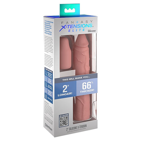 Fantasy X-Tensions Elite 2 Inch Silicone Cock Extension