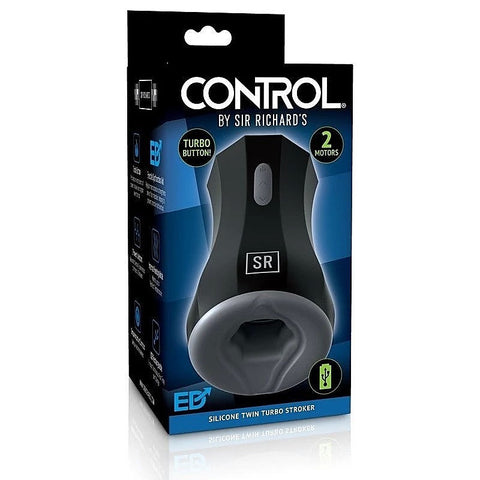 Sir Richards Silicone Twin Turbo Vibrating Male Stroker