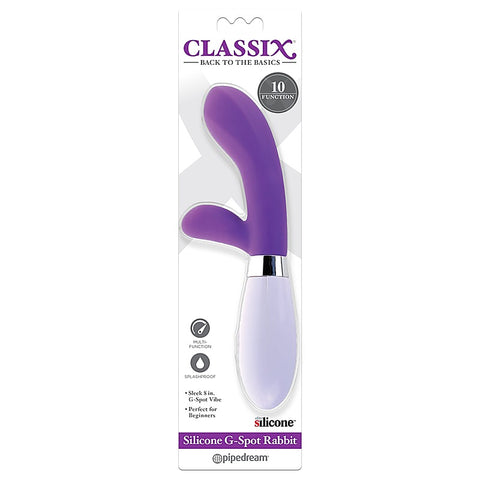 Classix Silicone G-Spot Rabbit Vibrator by Pipedream
