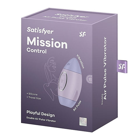 Mission Control Double Air Pulse Clitoral Vibrator