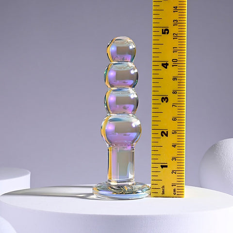 Pleasure Jewels Beads Glass Anal Plug by Evolved