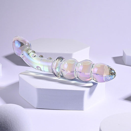 Playboy Pleasure Jewels Double Ended Glass Dildo by Evolved