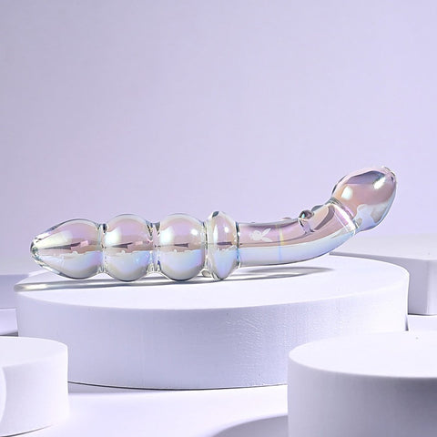 Playboy Pleasure Jewels Double Ended Glass Dildo by Evolved