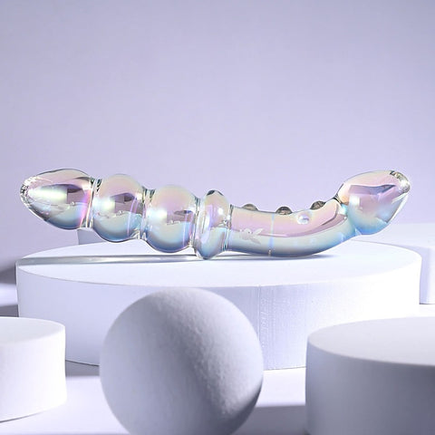 Playboy Pleasure Jewels Double Ended Glass Dildo by Evolved