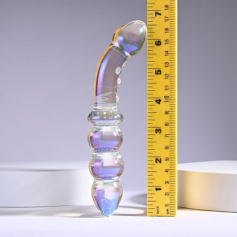 Playboy Pleasure Jewels Double Ended Glass Dildo by Evolved