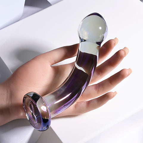 Pleasure Jewels King Multi Play Glass Dildo by Evolved