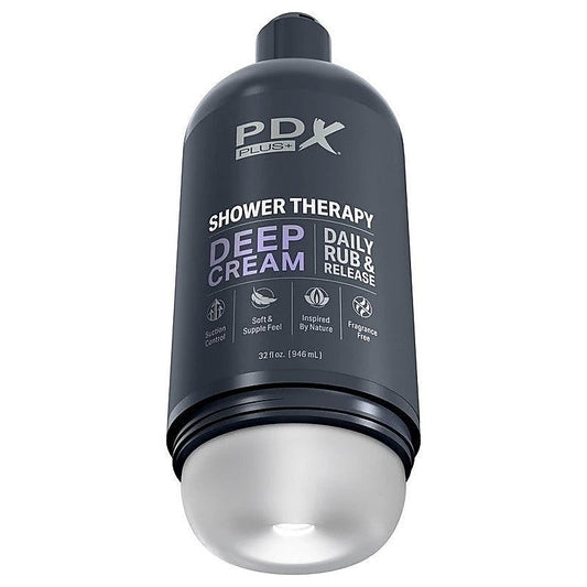 PDX Plus Shower Therapy Deep Cream Masturbator