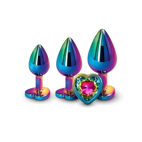 Rear Assets Trainer 3 Piece Rainbow Heart by NS Novelties