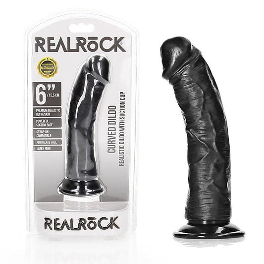 REALROCK Realistic Curved Dildo by Shots Toys