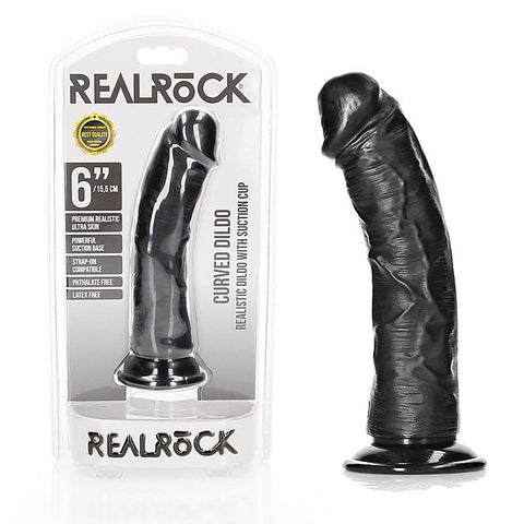 REALROCK Realistic Curved Dildo by Shots Toys