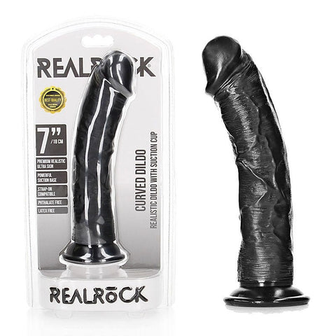 REALROCK Realistic Curved Dildo 18 cm by Shots Toys