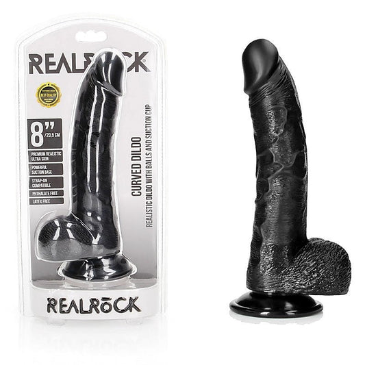 REALROCK Curved Pleasure Dildo by Shots Toys