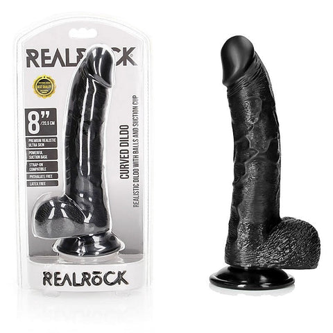 REALROCK Curved Pleasure Dildo by Shots Toys