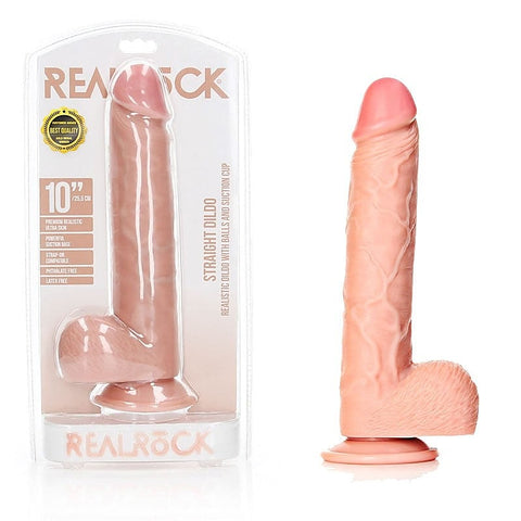 REALROCK Waterproof Dildo + Balls by Shots Toys