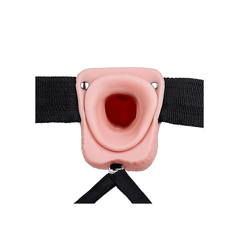 23 cm Adjustable Vibrating Strap-On by Shots Toys