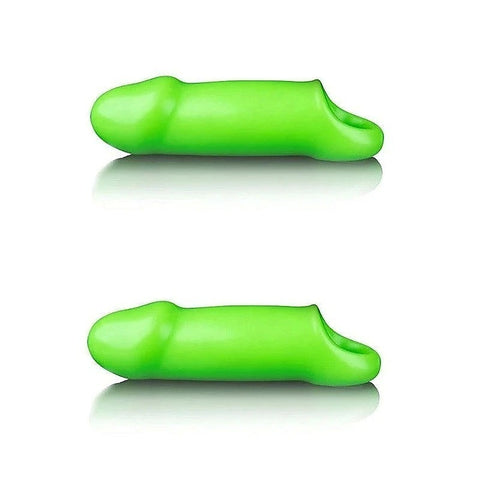OUCH! Glow-in-the-Dark Smooth Thick Pleasure Sleeve