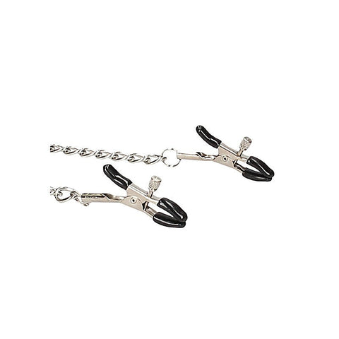 OUCH! BW Velcro Collar With Nipple Clamps by Shots Toys