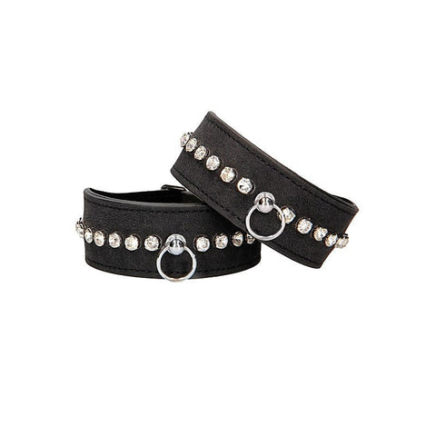 OUCH! Diamond Studded Ankle Cuffs by Shots Toys