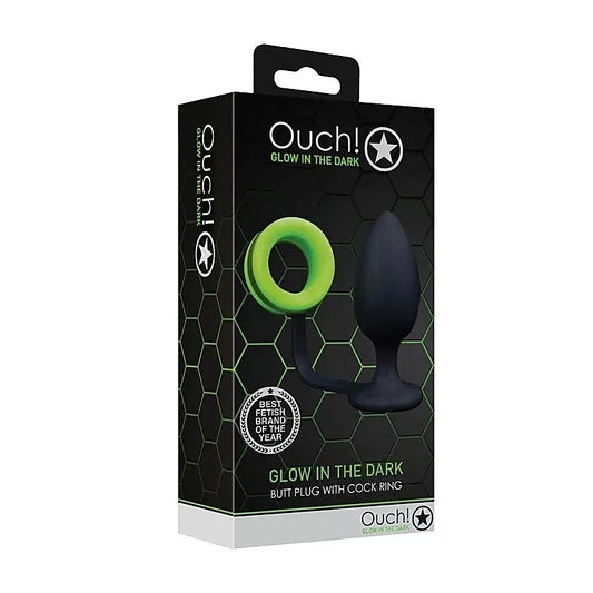 Glow-in-the-Dark Butt Plug by Shots Toys